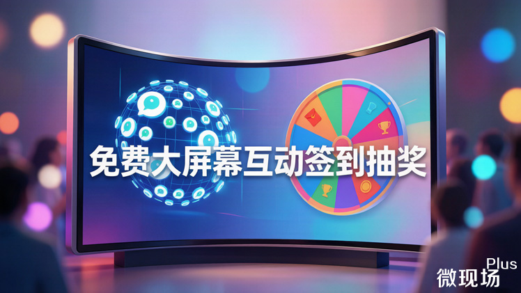 免费大屏幕互动签到抽奖